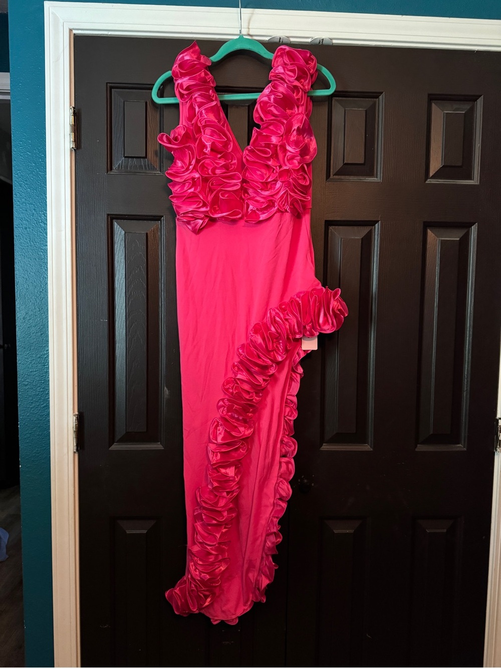 Micas Pink Ruffle Dress - Picture 2 of 6